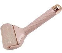 Охолоджуючий ручний масажер ролер Flawless Ice Roller для холодного масажу тіла та обличчя, роликовий валик Айс ролер з гелевим кріо масажем Рожевий