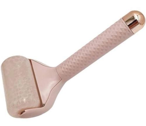 Охолоджуючий ручний масажер ролер Flawless Ice Roller для холодного масажу тіла та обличчя, роликовий валик Айс ролер з гелевим кріо масажем Рожевий
