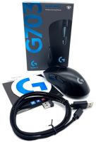 Ігрова комп'ютерна миша Logitech G703 Lightspeed Hero 16K бездротова геймерська мишка з акумулятором, RGB підсвічуванням для комп'ютера Чорна