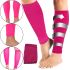 Підтримуючі компресійні гетри Copper Fit Calf Compression Sleeves, облягаючі гольфи з фіксацією литок, Бандаж для підтримки гомілки рожеві