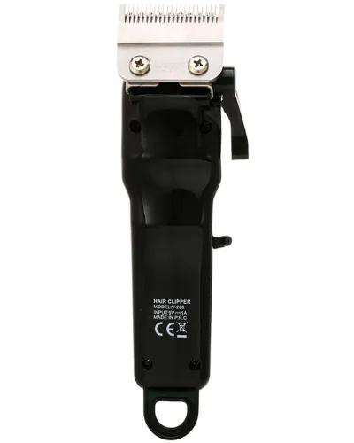 Аккумуляторная машинка для стрижки волос VGR V-268 10W 3 сменные насадки, беспроводной мужской триммер для окантовки бороды и усов с LED дисплеем USB