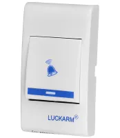Дверной звонок Luckarm Intelligent D9688 беспроводная кнопка на батарейках, передатчик сигнала и приемник на 32 мелодий для входной двери до 150 м