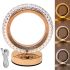 Настільна лампа-нічник Circle Table Light PC-8217 сенсорний нічник коло, світлодіодна лампа світильник із кристалами на акриловій підставці 3 режими