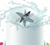 Портативний блендер в пляшці Mini Juicer 350 мл для смузі і соку, бездротовий переносний міні блендер, соковижималка, подрібнювач фруктів Білий