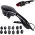 Электрический ручной массажер Quad Action Percussion Massager TK-88-2 для всего тела 28 Вт, 12 в 1, Вибрационный мышечный мультимассажер для спины