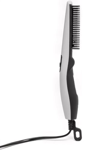 Електрична гребінець для бороди і вусів Quick Curling Styler V2 випрямляч для укладання і вирівнювання волосся з керамічним покриттям від мережі