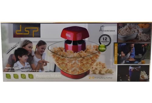 Апарат для приготування попкорну Popcorn Maker KA2018 1200W домашня електрична міні попкорниця, портативний попкорнмейкер від мережі MA - 5 Червоний