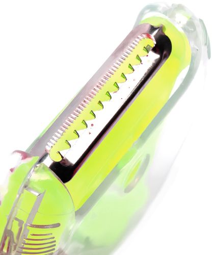 Ручна кругла овочерізка Rotary Multifunctional Peeler 3 в 1 універсальна тристороння терка для чищення і нарізки соломкою овочів і фруктів