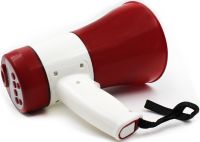 Ручний мегафон рупор 15W UKC ER-22U дальність 200м гучномовець на ремені з функцією запису голосу і вбудованою сиреною на акумуляторі ER22U