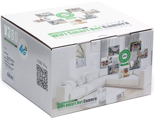 Бездротова Вулична IP камера відеоспостереження Wifi Smart Net Camera V380 Pro під сім карту 4g відеокамера з нічною зйомкою і датчиком руху 3МП