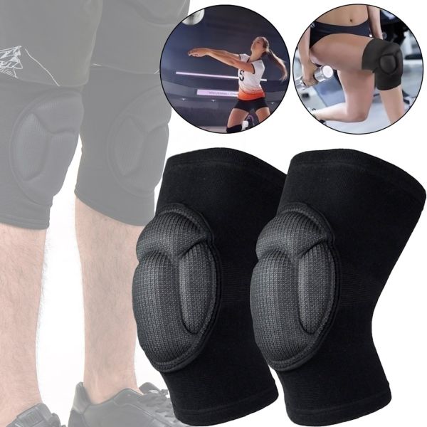 Захисні наколінники для спорту і танців Kneepad Support AND702 спортивна протиковзка захист коліна для волейболу, баскетболу, футболу Чорна