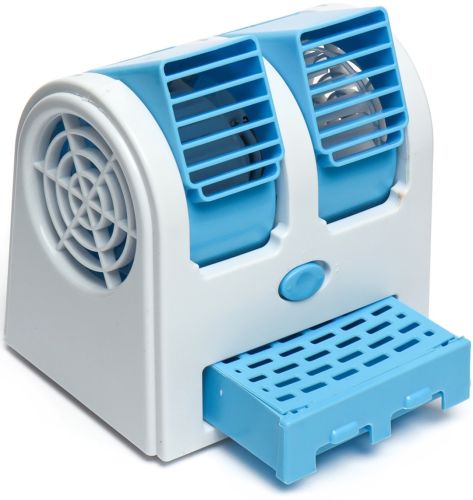 Міні кондиціонер з зволожувачем Mini Fan HB - 0199 настільний портативний вентилятор, зволожувач охолоджувач повітря для дому та офісу 2.5 W USB HB-168