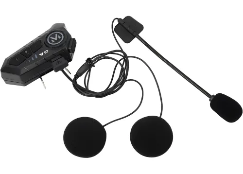Бездротова гарнітура на шолом Helmet Wireless Earphone Y10 з м'яким мікрофоном і шумозаглушенням, мотогарнітура з сенсорним управлінням і Bluetooth