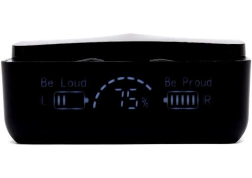 Беспроводные Bluetooth наушники M 90 PRO Black вакуумные блютуз наушники с микрофоном, Led дисплеем и индикатором заряда в кейсе USB M90 Черные
