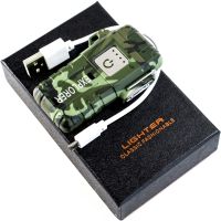 Електроімпульсна спіральна запальничка lighter Explorer JL317 акумуляторна сенсорна запальничка 2 дуги з вітрозахистом від USB JL-317 6741 Камуфляж