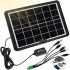 Сонячна панель Cclamp Solar Panel CL - 680 8W 6V 1.3 A портативна батарея з мультикабелем USB для зарядки мобільних пристроїв від сонця 680CL