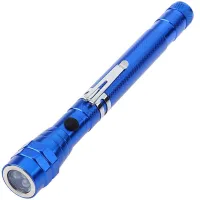 Телескопический ручной фонарь X-Balog BL-T91 светодиодный гибкий LED фонарик с магнитом на батарейках для освещения и захвата металлических предметов