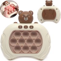 Детская игрушка головоломка Pop It Baby Bear интерактивная электронная приставка антистресс поп ит для снятия стресса на батарейках от 3-х лет