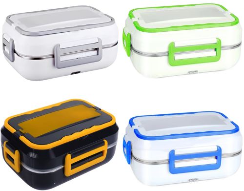 Електричний ланч-бокс Electric Lunch Box DFH-C21 1.5 л ланч бокс з підігрівом і металевою знімною чашею від мережі і прикурювача C-21 220V 12V