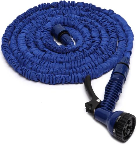 Садовий шланг для поливу рослин Magic Hose 7.5 метра 25ft з насадкою розпилювачем X-Hose 7.5 м посилений поливальний розтягується шланг Xhose