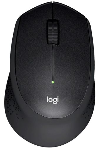 Бездротова оптична миша Logitech M330 Silent Plus Black ігрова геймерська мишка на батарейці для ПК комп'ютера і ноутбука 2.4 GHZ USB чорна