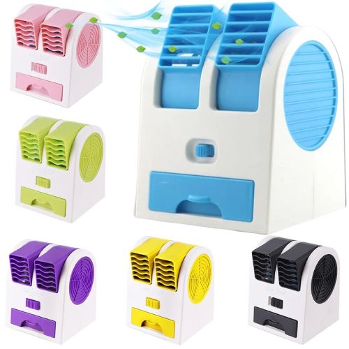 Міні кондиціонер з зволожувачем Mini Fan HB - 0199 настільний портативний вентилятор, зволожувач охолоджувач повітря для дому та офісу 2.5 W USB HB-168