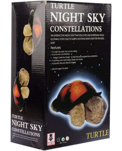 Дитячий нічник-проектор зоряного неба Turtle Night Sky музичний світильник проектор Черепаха, світлодіодний LED нічник Іграшка на батарейках USB