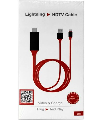 Конвертер видео MHL HDMI G02 гибкий переходник кабель для передачи HD видео с телефона на телевизор 1 м, адаптер на Type-C Micro G-02 Красный