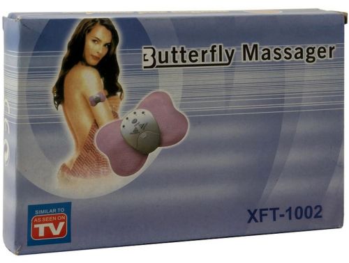 Импульсный массажер миостимулятор Бабочка Butterfly Small XM-1002 вибромассажер для похудения, укрепления и упругости мышц пресса на батарейках