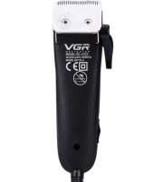 Комплект з двох акумуляторних машинок VGR V-023 2 в 1 для стрижки волосся і бороди, дротова машинка тример з набором знімних насадок в сумці V023