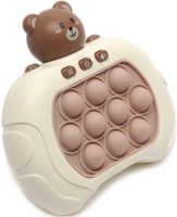 Детская игрушка головоломка Pop It Baby Bear интерактивная электронная приставка антистресс поп ит для снятия стресса на батарейках от 3-х лет