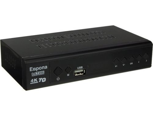 Цифровая Т2 приставка Европа EL-9000 Pro 4K цифровой эфирный ТВ тюнер с Wifi приемник для цифрового телевидения с пультом управления DVB-T2 Черный