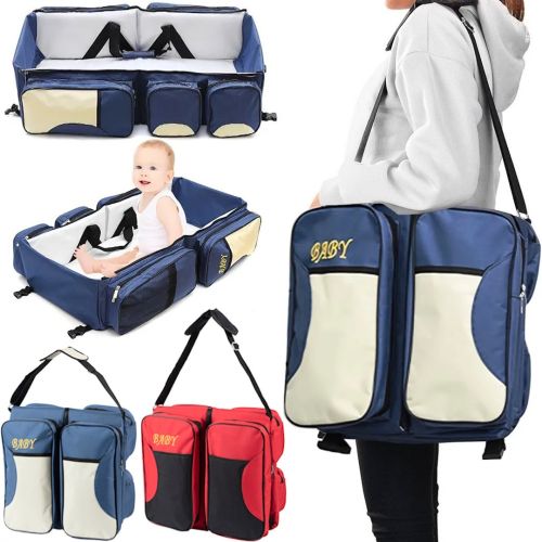 Складна сумка переноска для немовлят Baby Bed and Bag багатофункціональна розкладна сумка-трансформер, ліжко для перенесення малюків до 12 місяців