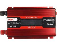 Автомобільний інвертор UKC AC/DC 12V-220V 500W KC-500D авто перетворювач напруги струму з LCD дисплеєм від прикурювача, акумулятора з екраном