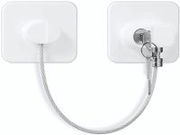Блокувальник вікон з ключем Child Safety Lock AND - 93 дитячий замок безпеки, захист на меблі, шафа, холодильник, блокіратор з тросом для дітей