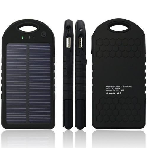 Портативний зарядний пристрій Power Bank Solar Charger JS-3 50000 mAh повербанк c карабіном на сонячній батареї, зовнішній акумулятор 50000 маг