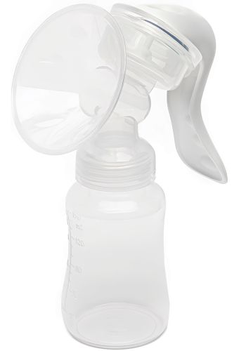 Ручной молокоотсос Manual Massage Breast Pump RH-188 с массажной насадкой, бутылочкой и соской для кормления и хранения грудного молока 150 мл