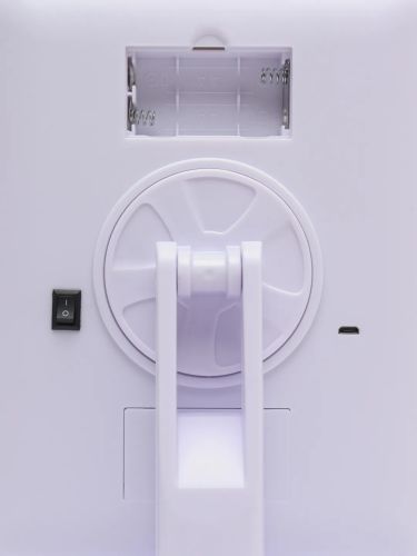 Косметичне сенсорне дзеркало для макіяжу Magic MakeUp Mirror обертається на 180 настільне дзеркало на підставці з підсвічуванням 22 LED USB біле