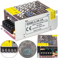 Універсальний блок живлення адаптер Ataba 24V 2A 48W S-48-24 Metall для SMD світлодіодних стрічок моніторів у металевому корпусі на 5 A
