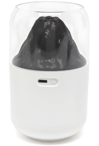 Увлажнитель воздуха ночник Вулкан Humidifier Y10 280 мл настольный ультразвуковой аромадиффузор со светодиодной LED подсветкой USB Lamp JSQ-1 Белый