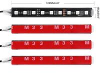 Автомобільна світлодіодна RGB Led підсвічування RL-415 з мікрофоном від прикурювача для салону авто, водонепроникна Bluetooth стрічка iPhone Android