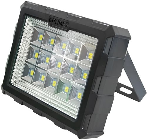 Переносна сонячна станція GDLite GD-106 портативний LED ліхтар прожектор з 3 лампами і повербанком на сонячній батареї 4000 мАг GDTimes ZB-28