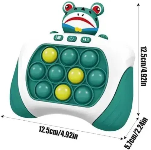 Дитяча іграшка головоломка Quick Pop It Baby Frog SR8602 інтерактивна електронна приставка антистрес поп іт для зняття стресу на батарейках від 3-х років