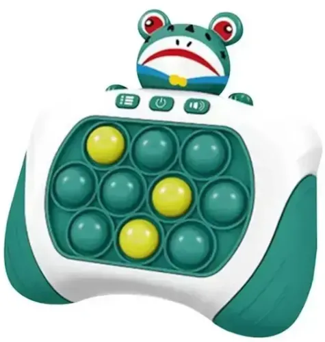 Дитяча іграшка головоломка Quick Pop It Baby Frog SR8602 інтерактивна електронна приставка антистрес поп іт для зняття стресу на батарейках від 3-х років