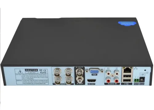 Провідний відеореєстратор DVR UKC CAD 1204 AHD 4 канальний, мережевий IP реєстратор на 4 камери для відеоспостереження і управління камерами Чорний