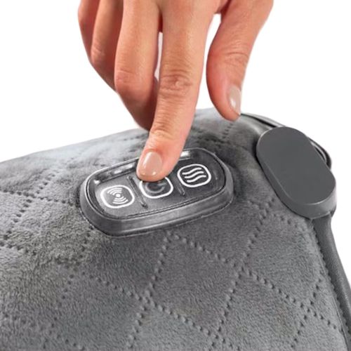 Універсальний масажер бандаж колінного суглоба Massaging Sharper Image з підігрівом, зігріваючий наколінник грілка на коліно і плечей 5 режимів Сірий