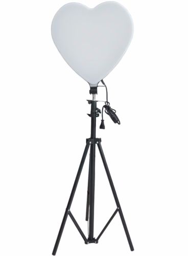 Світлодіодна лампа для фото у вигляді серця LED Light RL-500 30x49 см без штатива для фото і відео, Студійна селфи лампа відеосвітло 3 режими з пультом