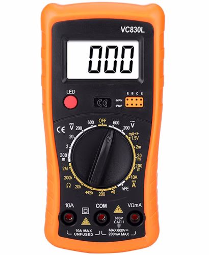 Набір інструментів для пайки Soldering kit 15 в 1 Паяльник Inspire KS908 з терморегулятором з мультиметром VC830L, олововідсмоктувачем і кусачками в чохлі