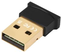 Міні адаптер USB Bluetooth V5.0 з підтримкою мікрофона для ПК, бездротової блютуз стерео приймач передавач для PC Windows 7, 8, 10 Чорний