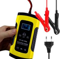 Автоматическое зарядное устройство Foxsur 12V 5Ah для автомобильных аккумуляторов 4-100Ah, универсальное пускозарядное устройство